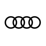 New Audi logo: The brand trademark, the four rings.